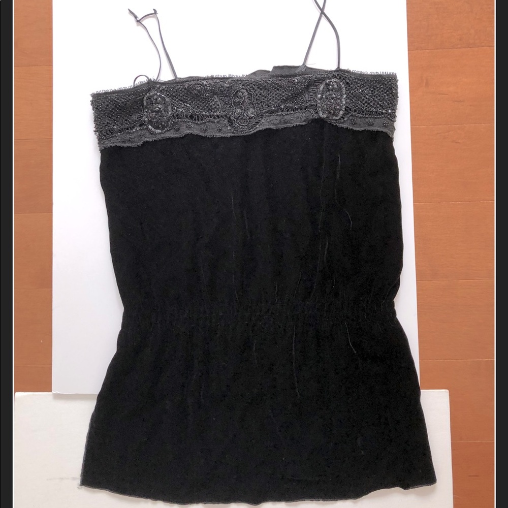 velvet beaded tank